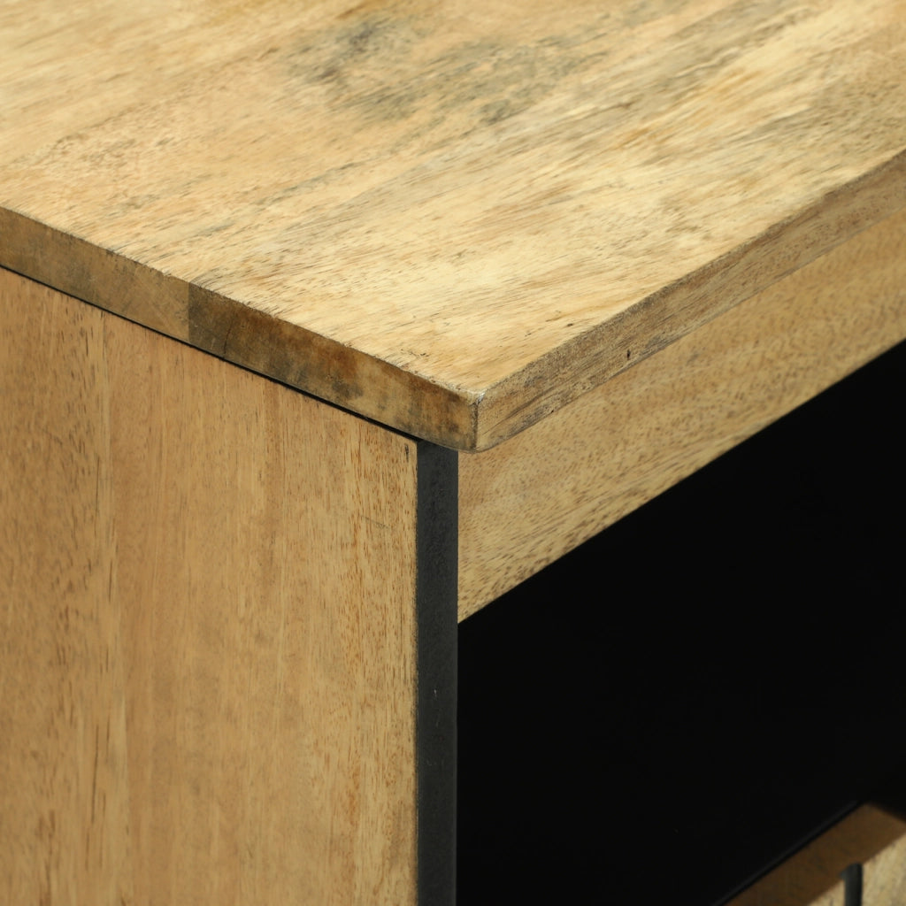 Mobile Bar 60x33.5x75 cm in Legno Massello di Mango