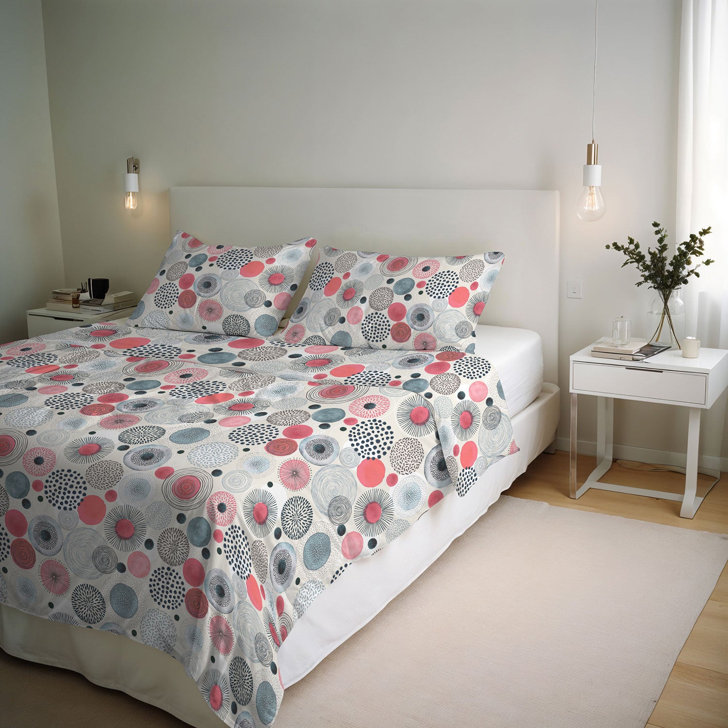 Copripiumino Matrimoniale con Stampa sul Sacco e Federe Linea River Elba