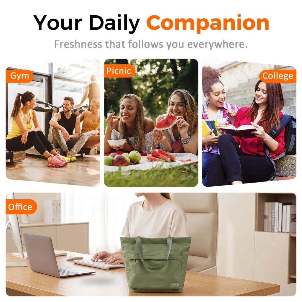 Borsa termica isolata da 11 litri, ideale per il pranzo al lavoro o per il picnic