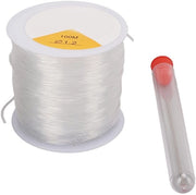 Cordone elastico 1,2 mm - Translucido - Elastico - Cordino per ago - Facile da usare - Duraturo - Adatto per artigianato - Cordino elastico