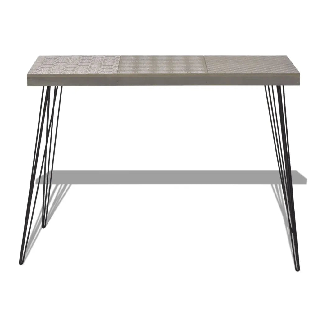 Tavolo Consolle 90x30x71,5 cm Grigio cod mxl 55586
