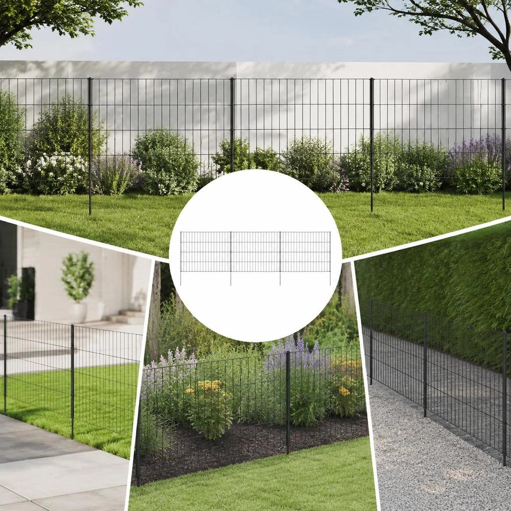 Garden Fence Set 115x79 Cm Green