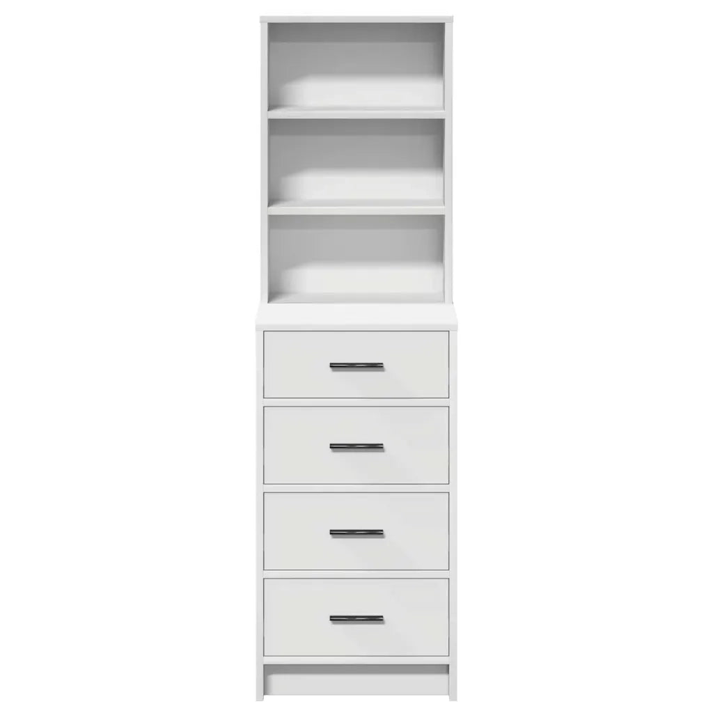 Credenza con Cassetto-Buffet-Armadio da cucina Bianco 40 x 41 x 135 cm Legno multistrato