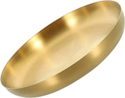 Piatti di servizio in acciaio inossidabile rotondi per buffet dessert dolci snack tavola da pranzo - 18 cm (oro)