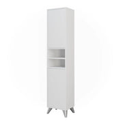 Vicco Armadio per il bagno Bianco 38 x 180 cm con 2 porte