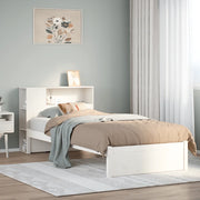 vidaXL Letto con Libreria senza Materasso 75x190 cm in Legno Pino
