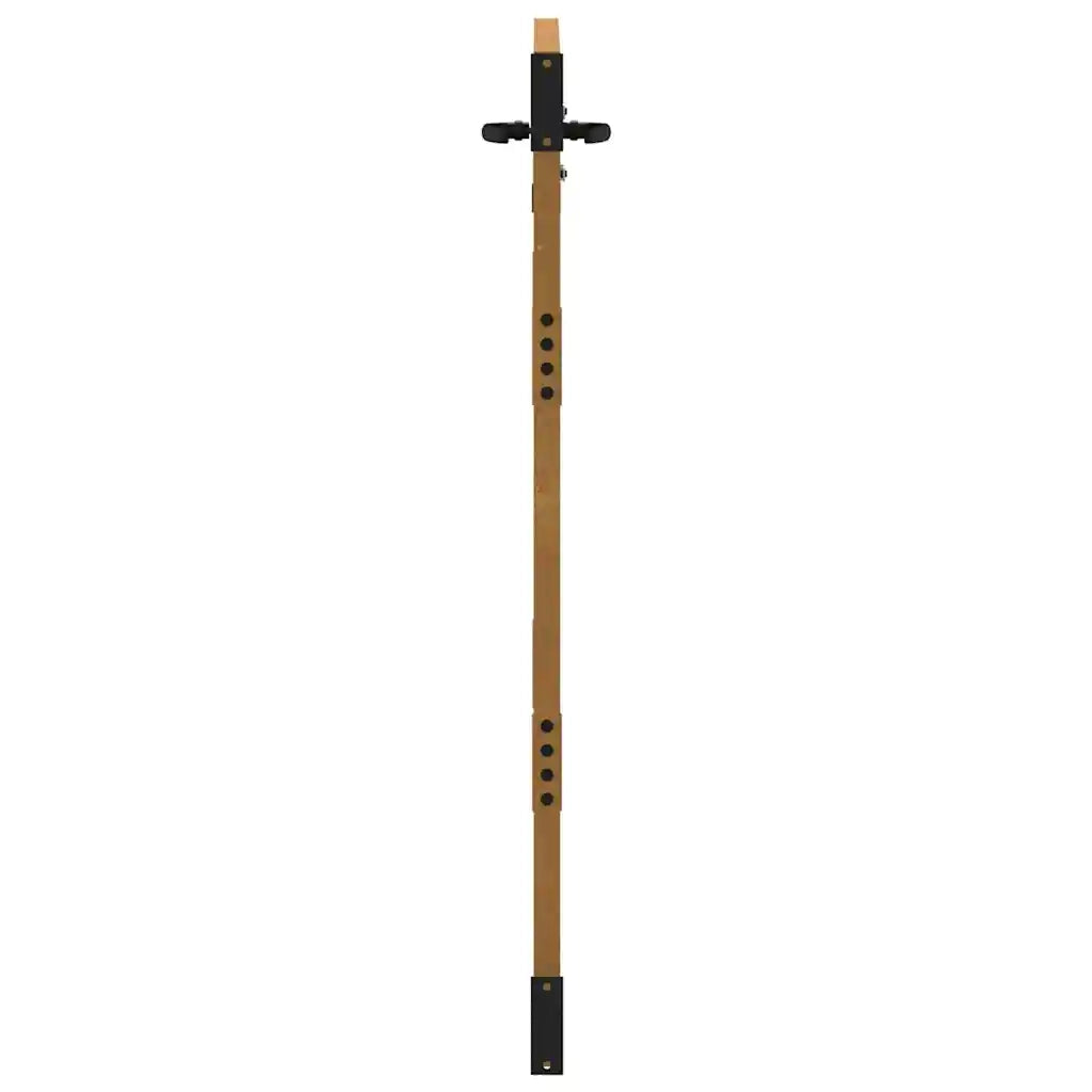 Cancello da giardino 85x125cm in acciaio Corten con design erba 153222
