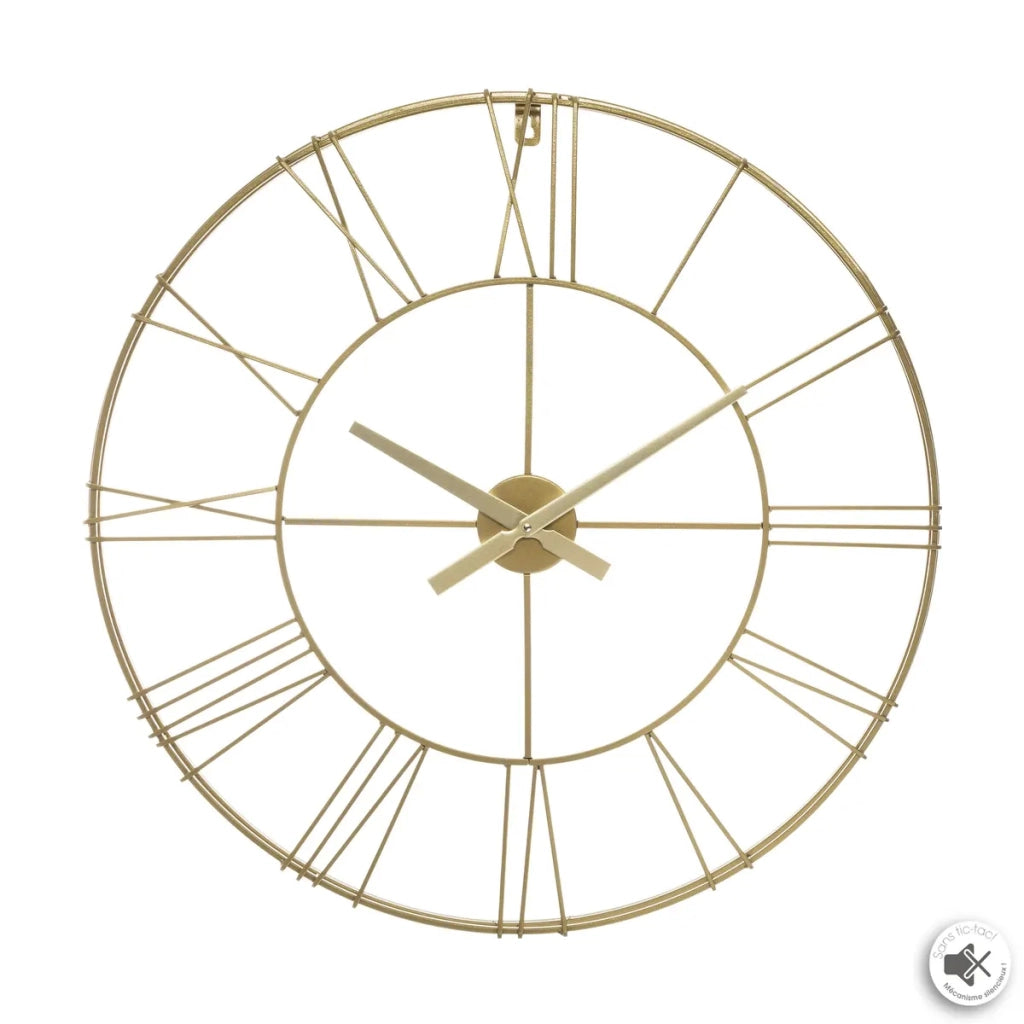 Orologio da parete vintage in metallo √ò70cm ‚Äì Oro