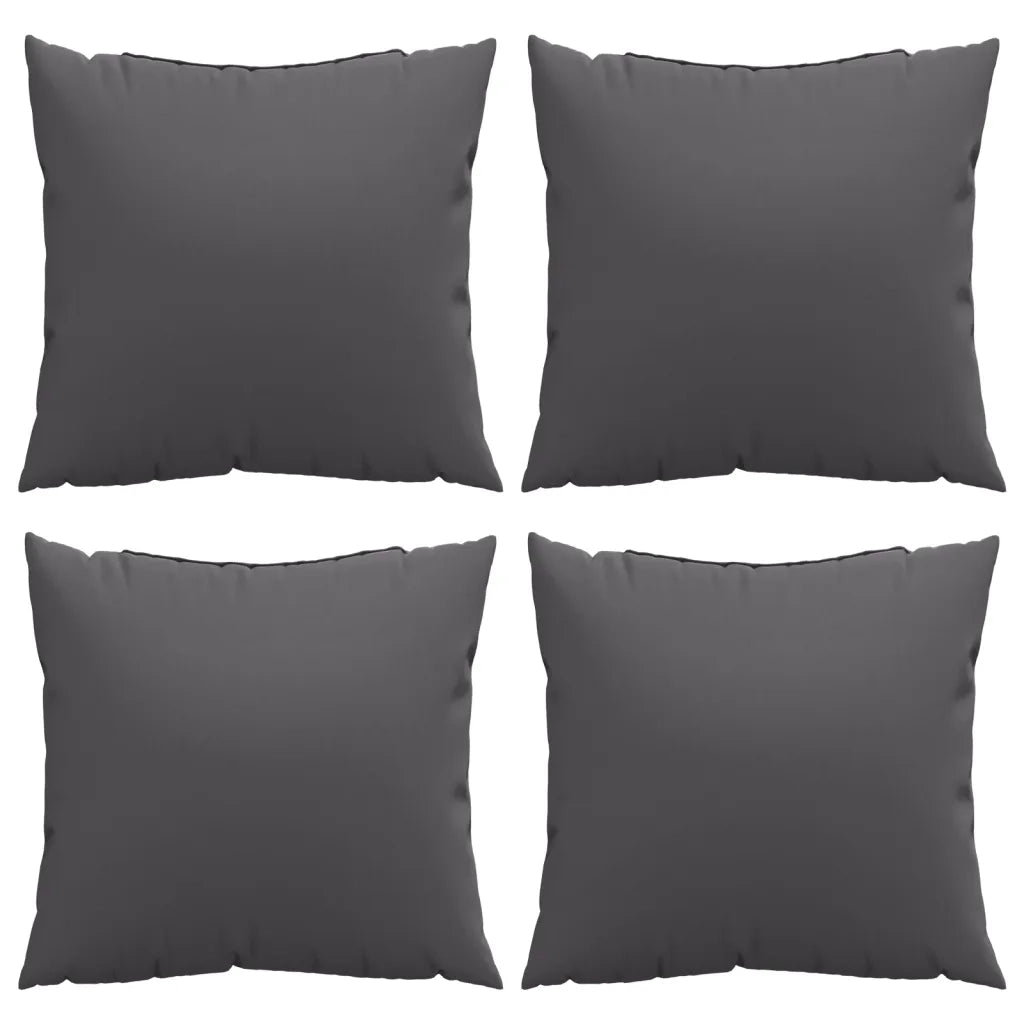 Cuscini per Divano 4 pz Antracite 60x60 cm in Tessuto