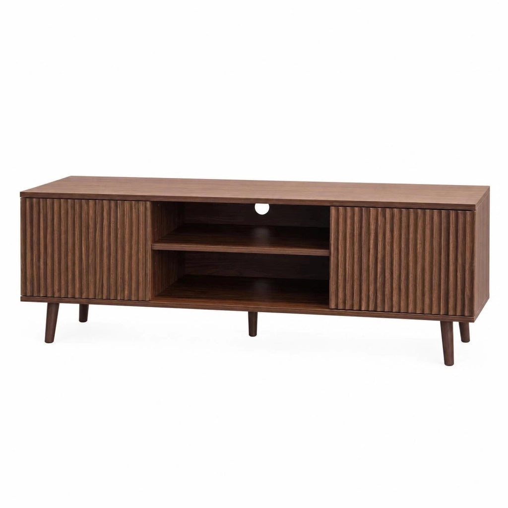 MOBILE TV 138 cm Noce in MDF con ripiani aperti
