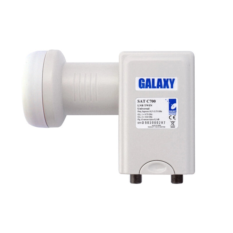 CONVERTITORE LNB UNIVERSALE 2 USCITE BCO/NER- 1,0 pz