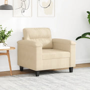 Poltrona-Poltroncina-Divano Sedia Crema 60 cm in Microfibra