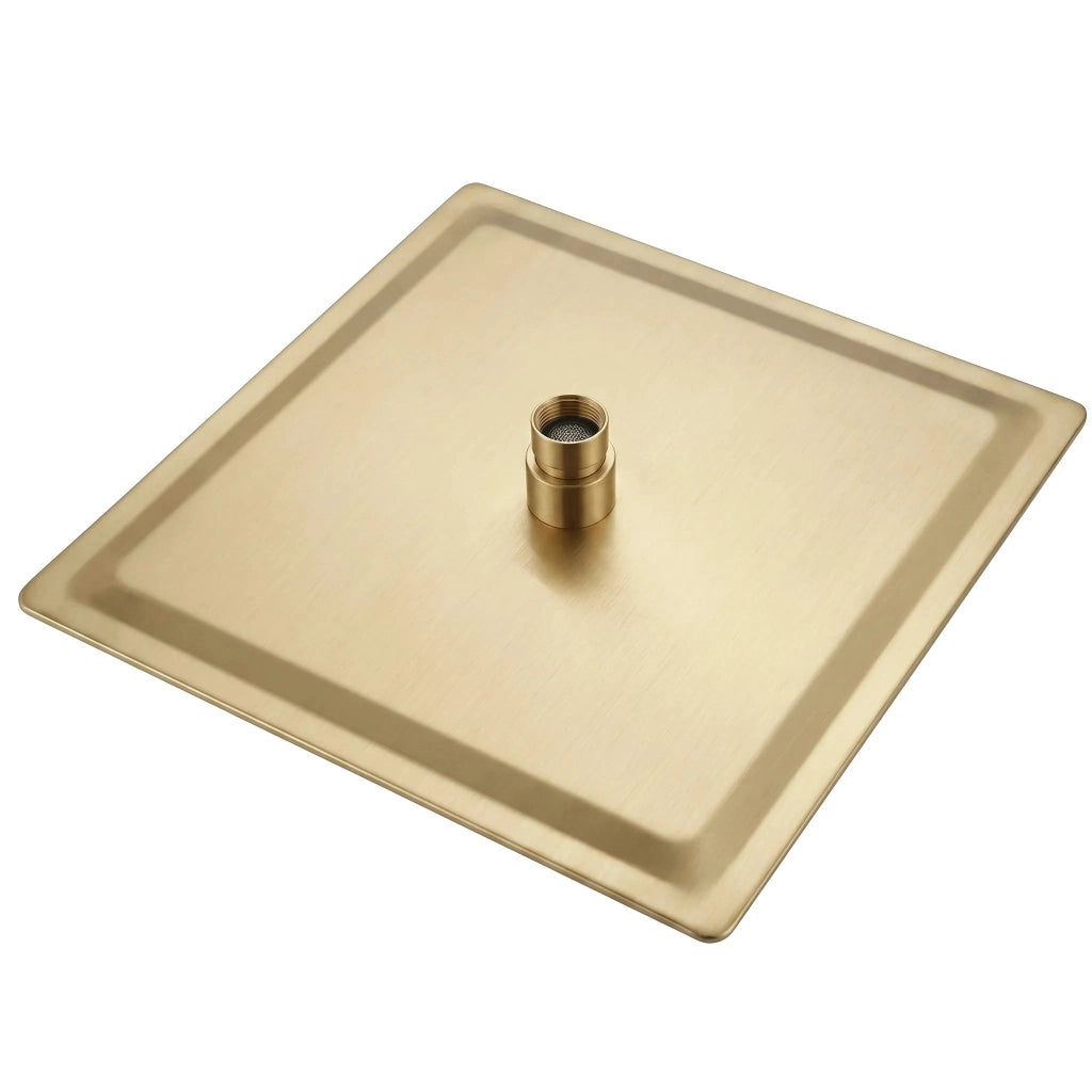 Soffione Doccia Quadrato Rea Js-p015bg 30cm Brush Gold