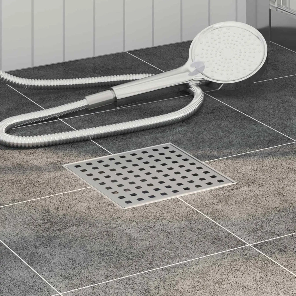 Scarico doccia a pois Argento 15 x 15 cm Acciaio Inox 304 42015934