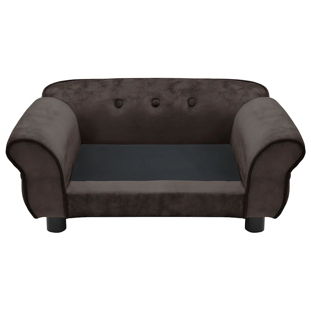 Divano per Cani-Sofa per animali domestici-Divanetto Marrone 72x45x30 cm in Peluche