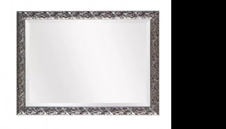 Specchiera in foglia argento rettangolare- misure: 59 x 79 x 3