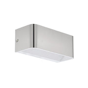 Applique Contemporanea Sania Media 4 Led Alluminio Grigio E Nichel Opaco