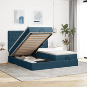 Struttura Letto Pouf con Materassi 180x200 cm Velluto 3314643