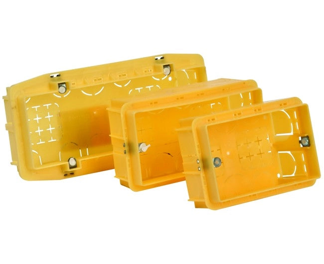 CASSETTA DA INCASSO PER SUPPORTI 506 6 POSTI  186X76X52 MM
