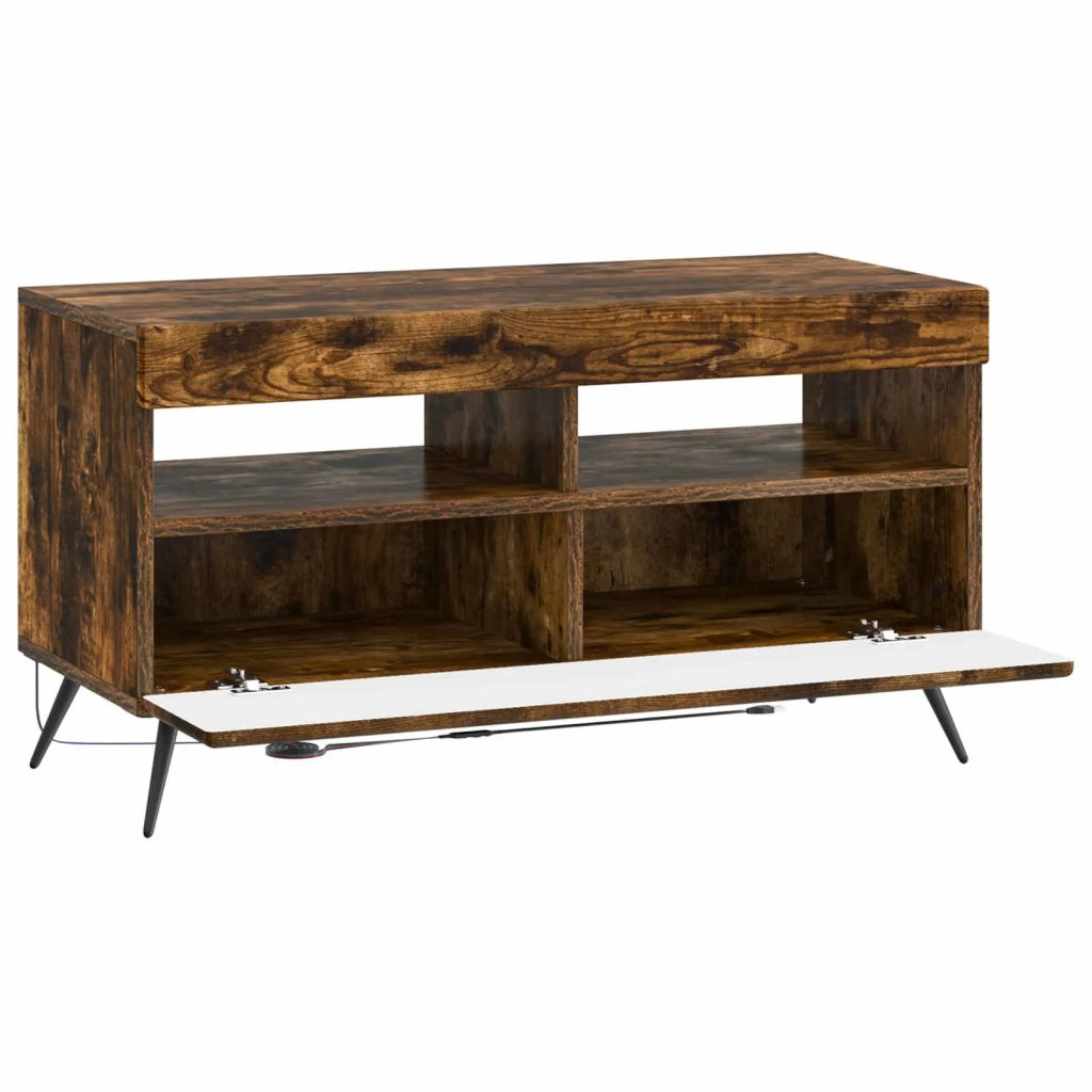 Mobile TV LED Rovere Fumo Legno ingegnerizzato 897660