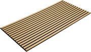 Set di 2 pezzi di pannello acustico - legno di quercia - velluto nero - 60 x 120 x 2,1 cm