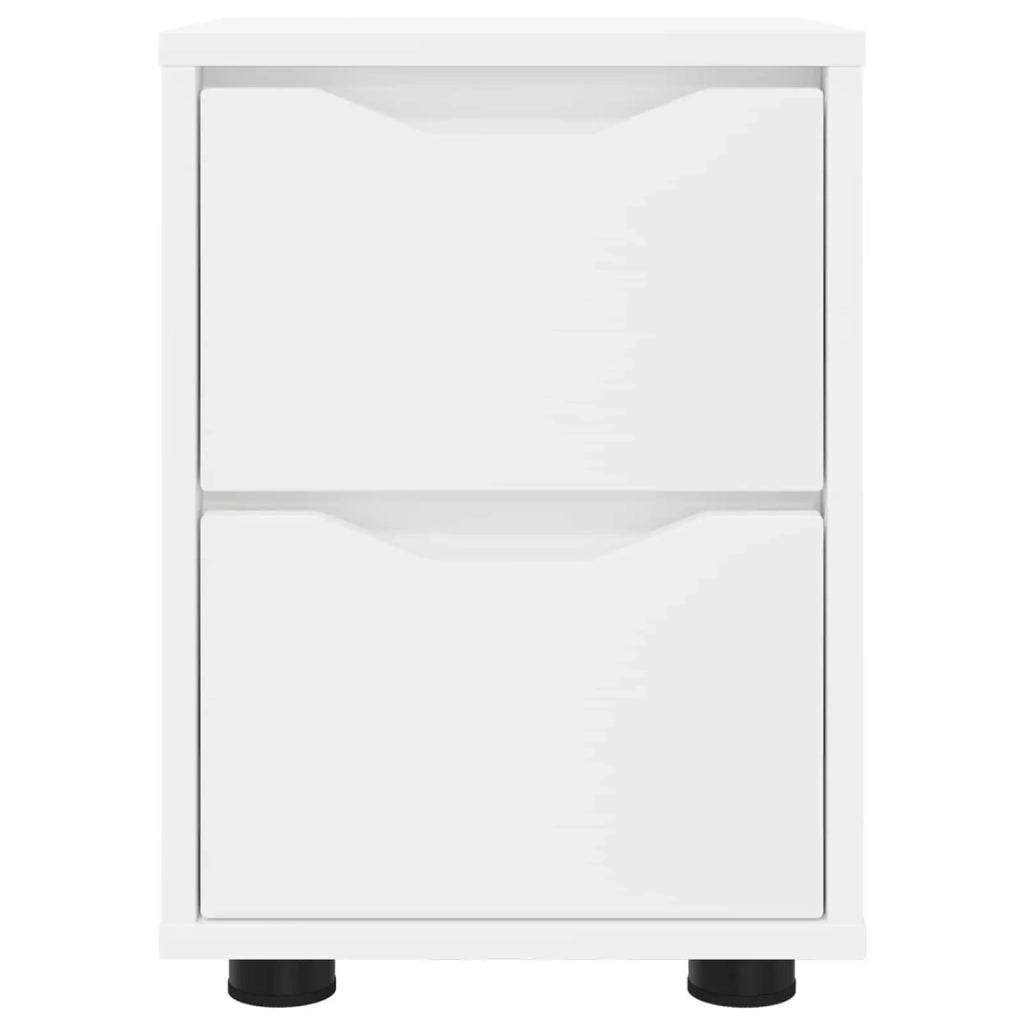 Comodini 2 pcs Bianco 30,5 x 30 x 43 cm Legno multistrato 888798