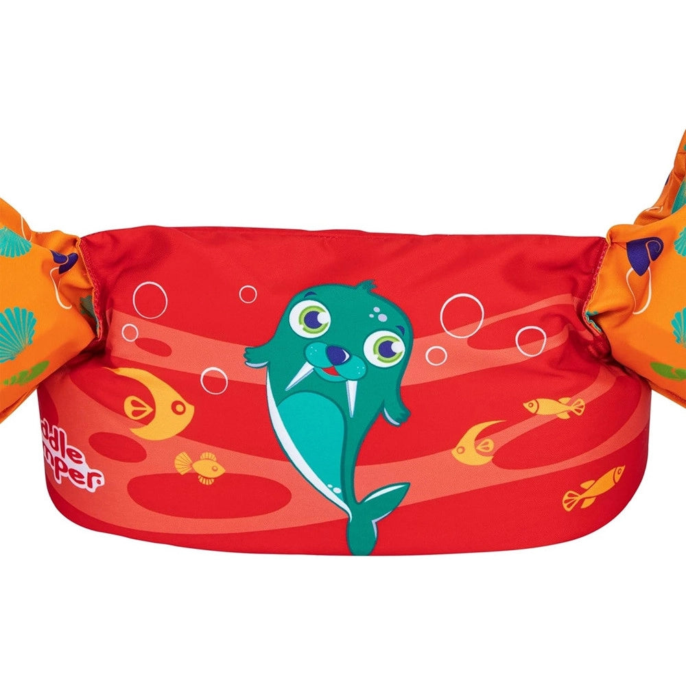 Trade Shop - Gilet Salvagente Per Bambini Design Tricheco Giubbotto Galleggiante Con Braccioli 90139 -