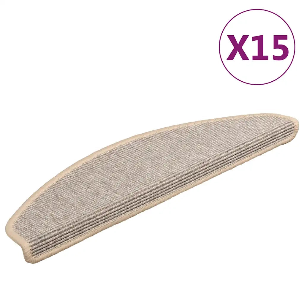 Tappetini Autoadesivi per Scale 15 pz Argento 65x25 cm cod mxl 73701