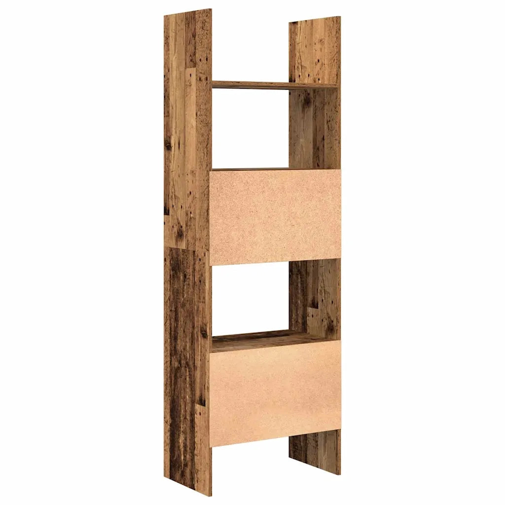 vidaXL Armadio per Libri Legno vecchio 60 x 35 x 180 cm