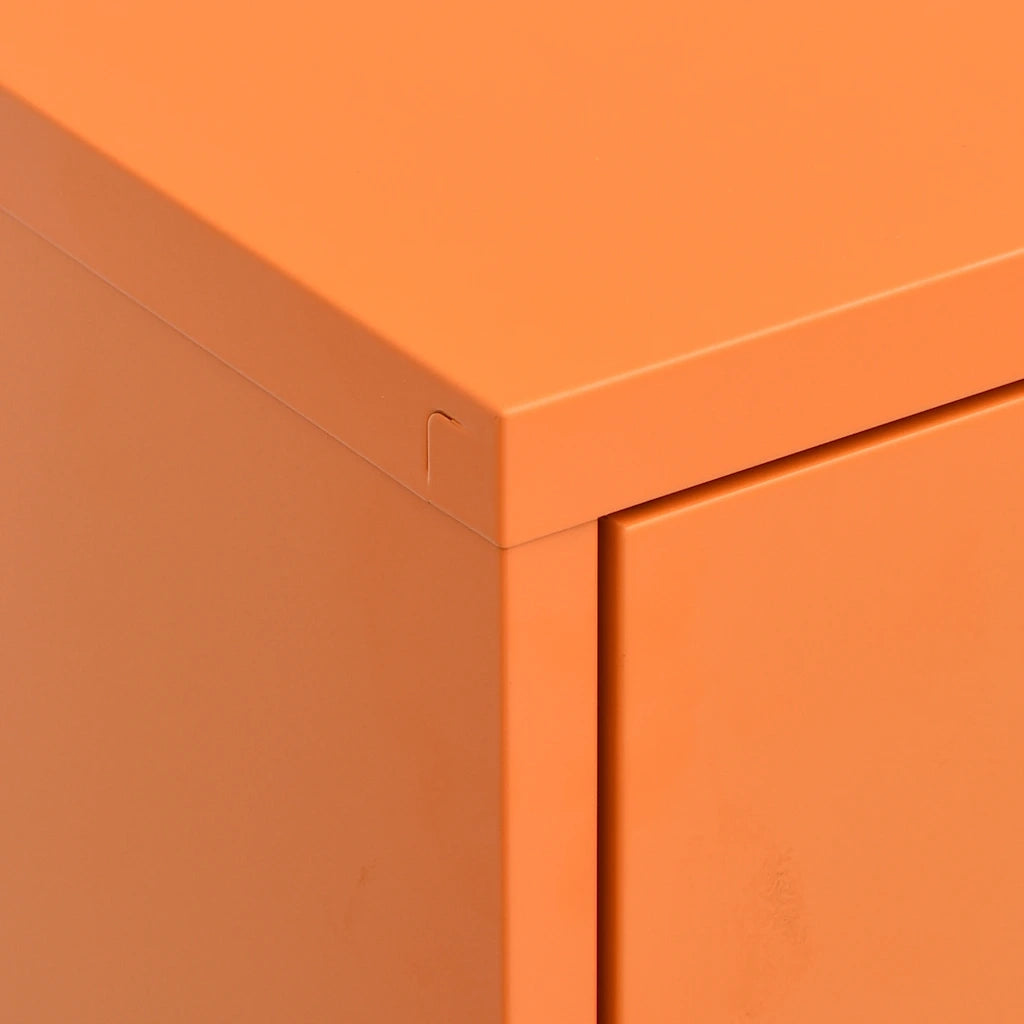 Armadietto Arancione 80x35x101,5 cm in Acciaio cod mxl 40777
