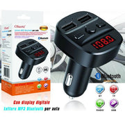 Trade Shop - Trasmettitore Fm Bluetooth Per Auto 2 Porte Usb Led Tf Wma Lettore Mp3 My2406 -