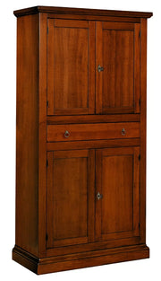 Armadio dispensa 4 porte arte povera in legno tinta noce 80x40x150 - Mobili 2G