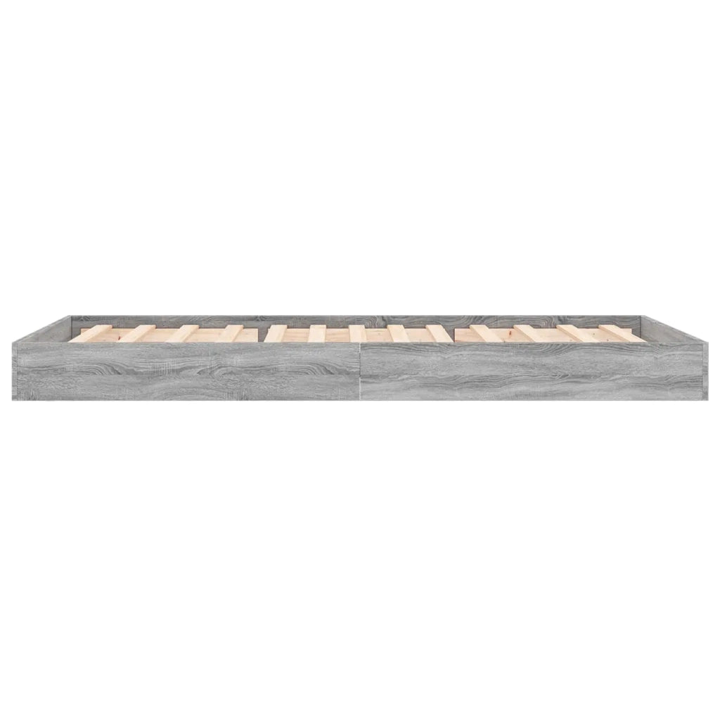 Struttura letto a pavimento-Giroletto Sonoma grigio 80 x 200 cm 276328