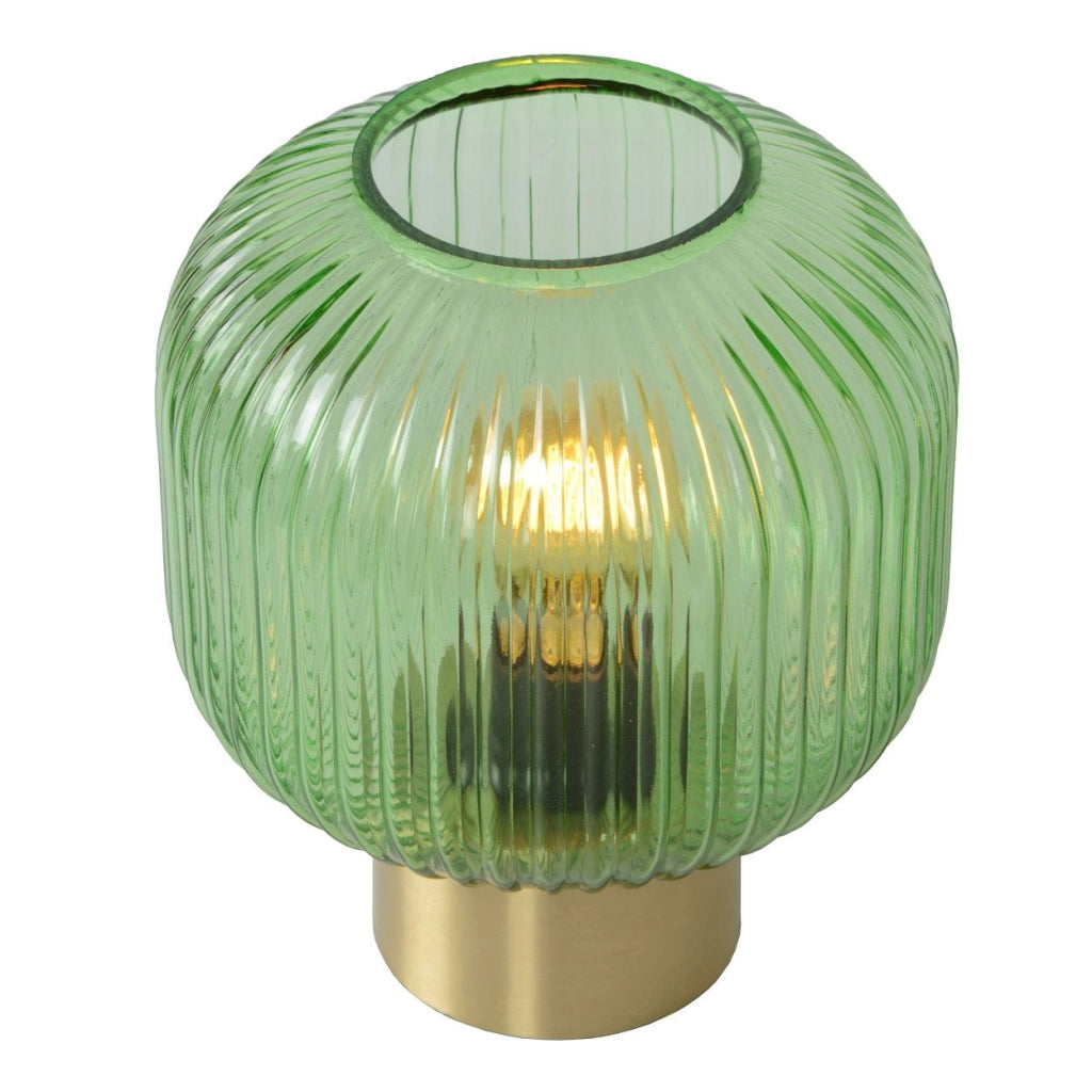 Lampada da tavolo Lucide Maloto verde oro E27 40W IP20