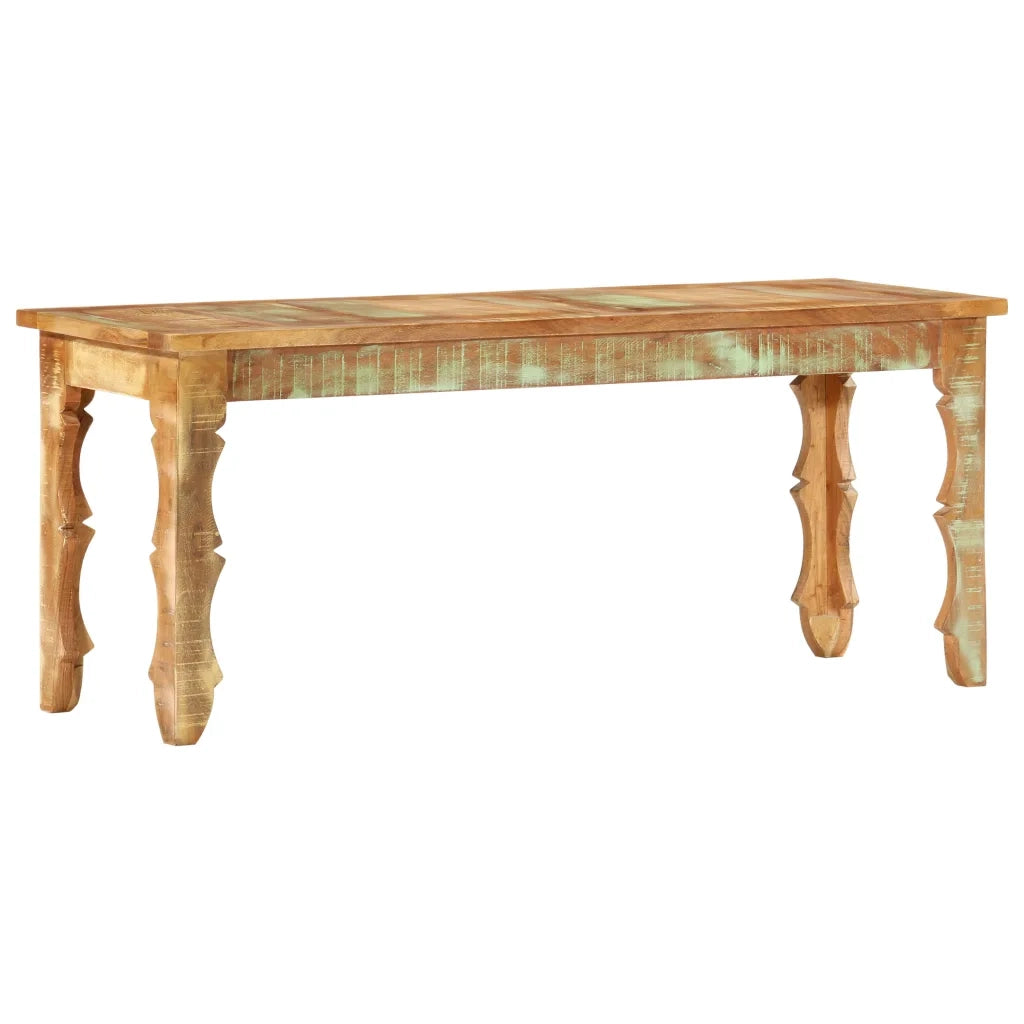 Panca-Sgabello 110x35x45 cm in Legno Massello di Recupero