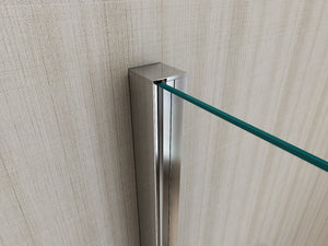 Box Doccia angolare 80x120 cm 1 anta Battente in Cristallo trasparente 6mm H190 Best