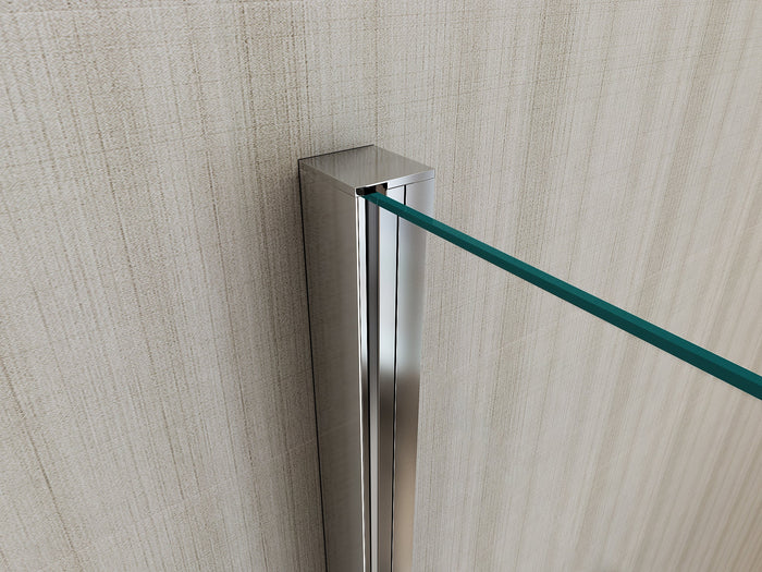 Box Doccia angolare 75x120 cm 1 anta Battente in Cristallo trasparente 6mm H190 Best