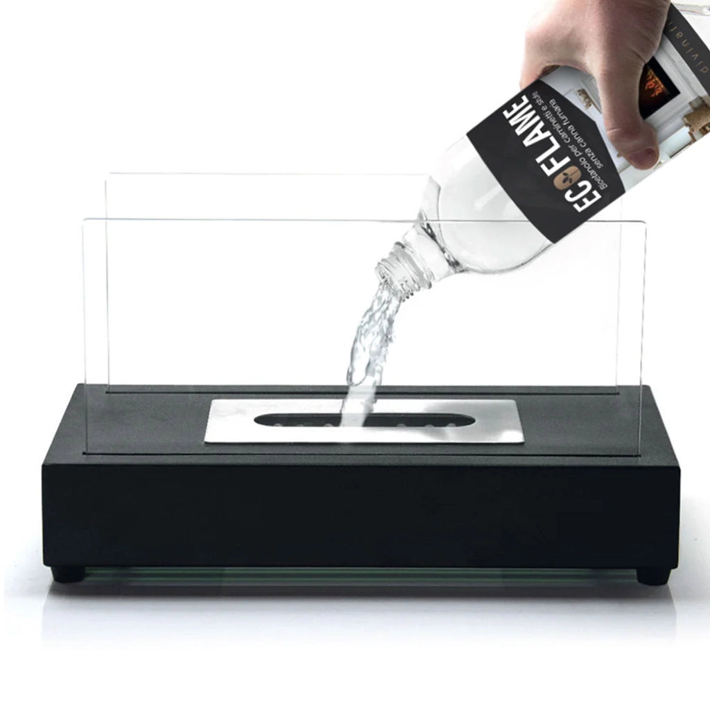 Ecoflame - Bioetanolo combustibile ecologico naturale per camini biocamini (12 bottiglie da 1L)