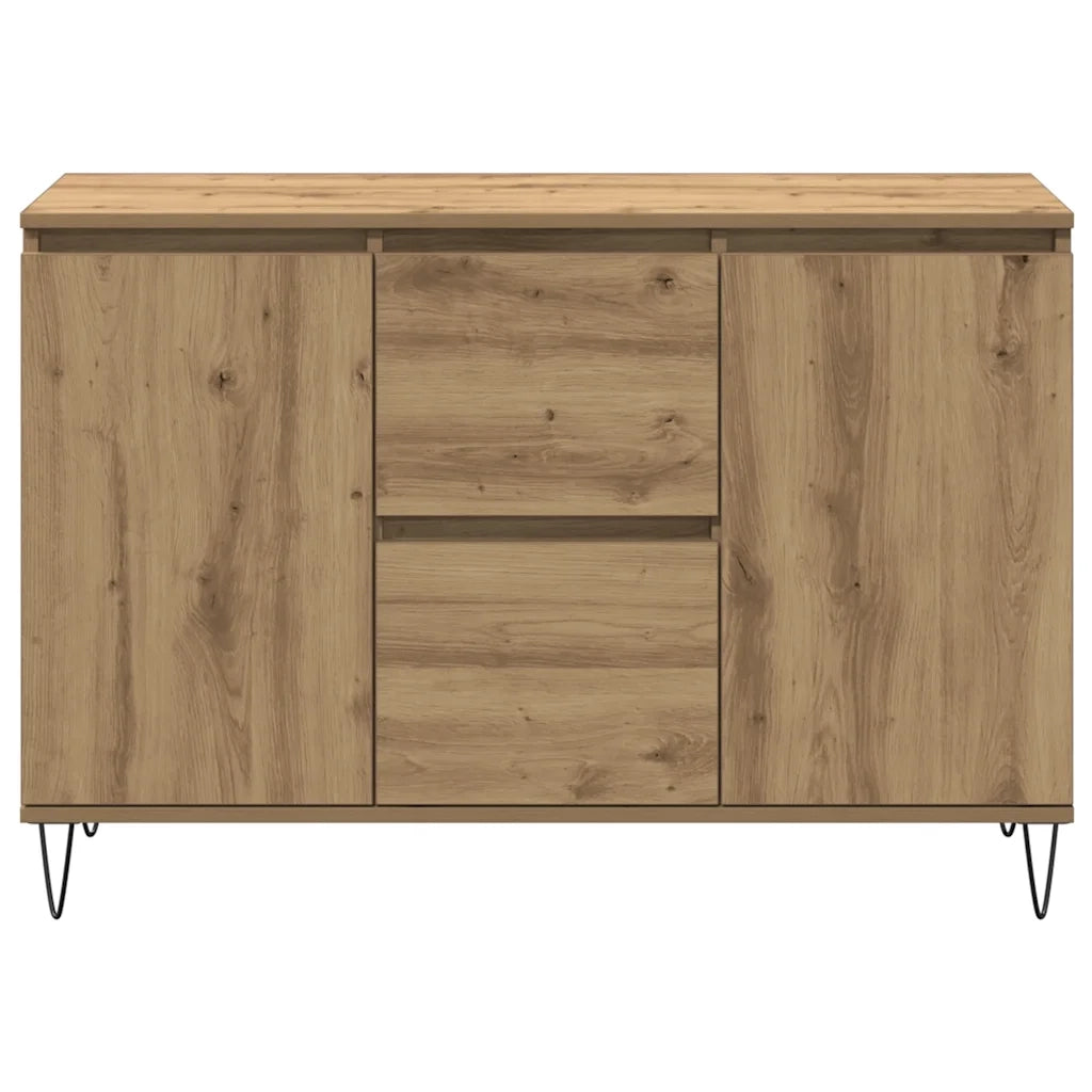 Credenza Rovere Artigianale 101,5x35x70 cm in Legno Multistrato 857267