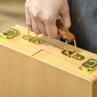 Cavalletto da Tavolo in Legno Pieghevole con Altezza e Angolazione Regolabile