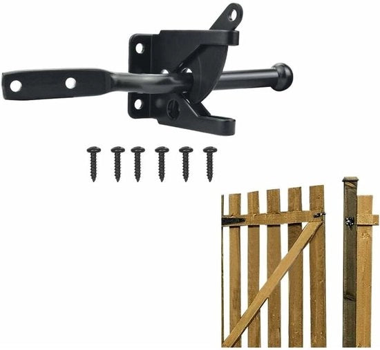 Adatto per RVS Porta blindatura Porta blindatura automatica con sistema di chiusura a gravità Porta blindatura automatica con viti per porta in legno e cancello Porta blindatura, Guazhuni