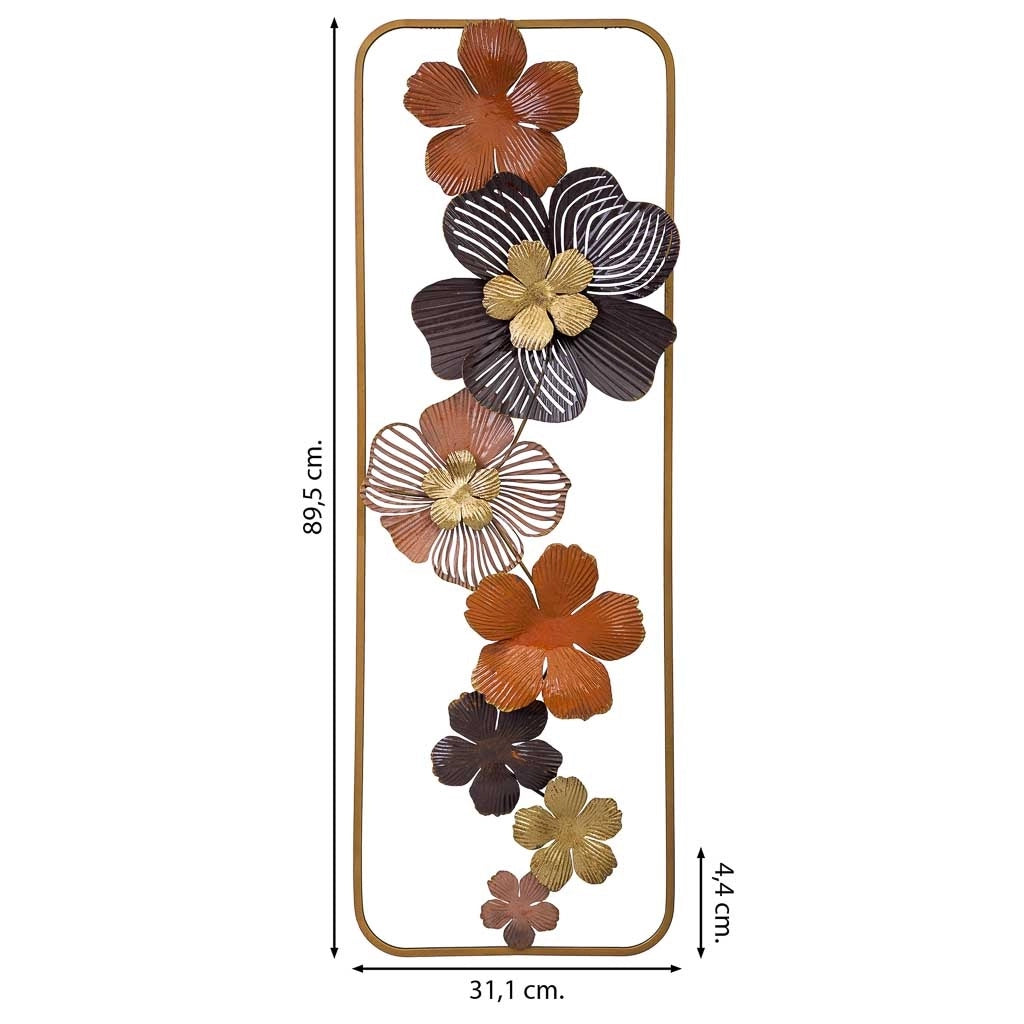 Carta da parati decorativa in metallo 31,1x89,5x4,4