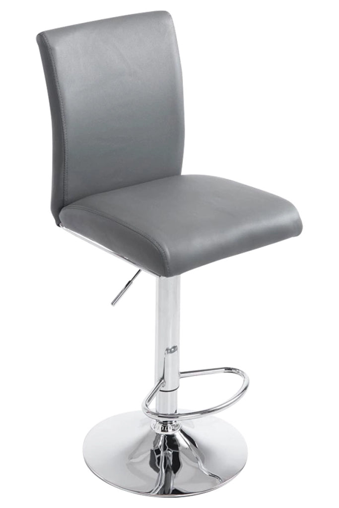 Sgabello Colonia in similpelle grigio