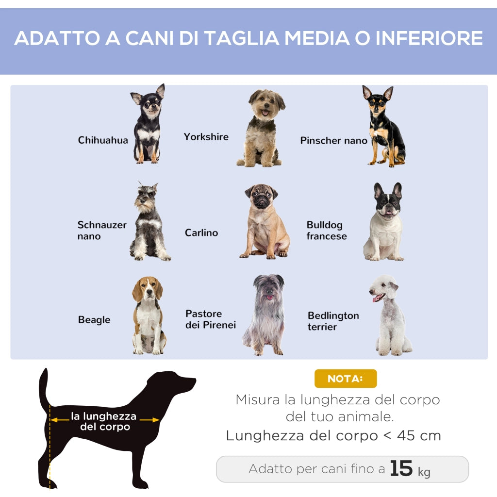Lettino per Cani Pieghevole ¨C Zephmum ¨C Acciaio e Tessuto Oxford, 71x58x20 cm, Blu