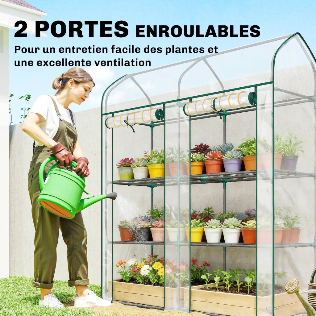 Serra da Giardino 3 Livelli ¨C Minimal ¨C PVC e Acciaio 143x46x165 cm