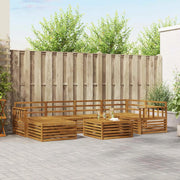 Set di divani da esterno 7 pcs Naturale