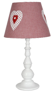 Lampada da tavolo Candellux Sweet 41-64189 bianca/rosa