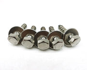 Allettamento Plus - 10 pezzi M6x35 viti a 6 facce in acciaio inossidabile con anelli di chiusura DIN 571