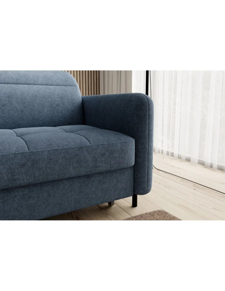 Divano ad angolo collezione GOUMSI colore Blu scuro mélange