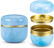 Tea Container 250 ml - Aria Stagnante - Cilindro in Metallo - Progettazione Senza Soluzione di Continuità - Facile da Pulire - Per Te, Erbe e Spezie - Contenitore per Te